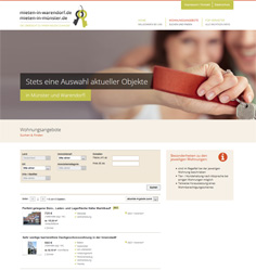 Website Mieten-in-Warendorf Seite Wohnungsangebote